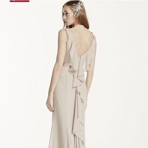 New w tag David’s bridal chiffon bridesmaid dress.